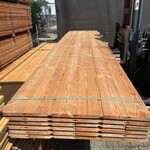 Ca. 36x Douglas Blokhut Profiel, 28x175mm, lengte 500cm